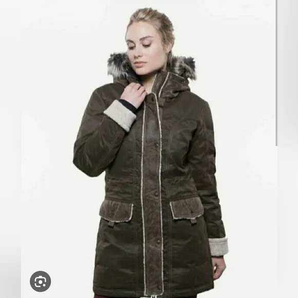 Kuhl Arktik Down Parka, Size M, Natural - Picture 4 of 4